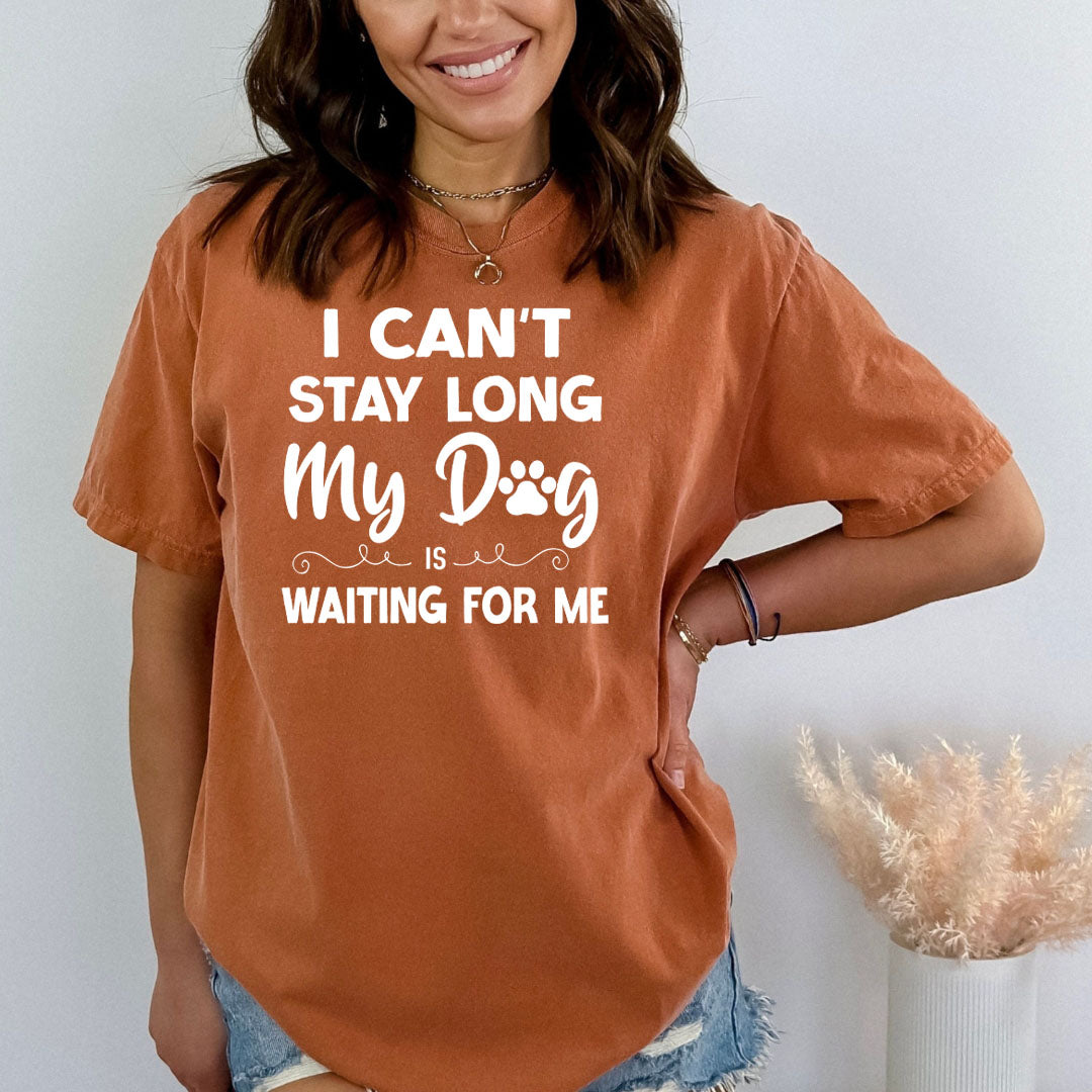 My Dog Is Waiting For Me - Bella Canvas