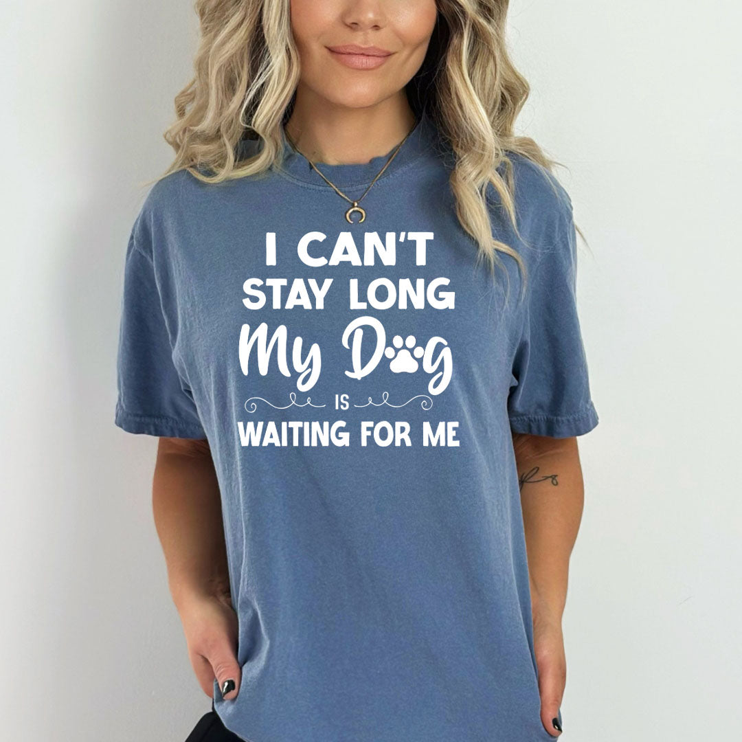 My Dog Is Waiting For Me - Bella Canvas