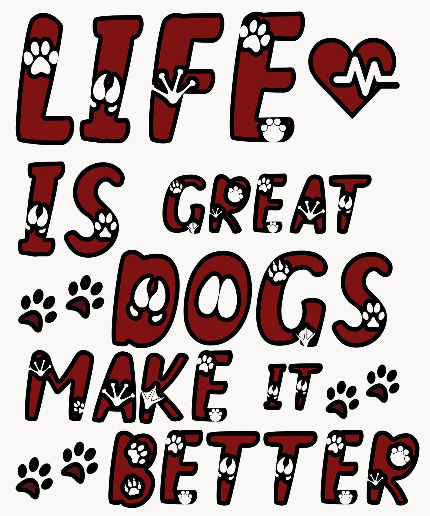 "LIFE IS GREAT" T-SHIRT