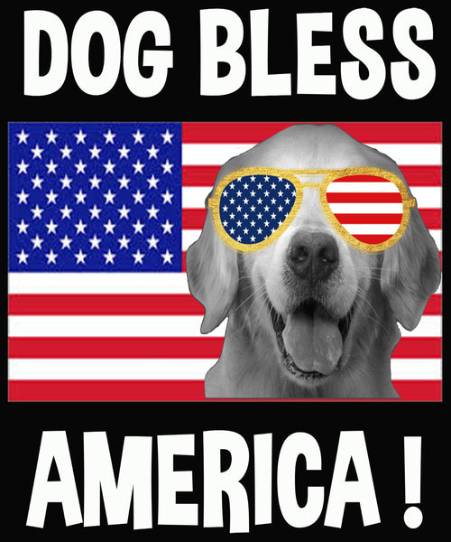 "DOG BLESS AMERICA !" Shirt. 50% Off Today Only Special For Dog Lovers.