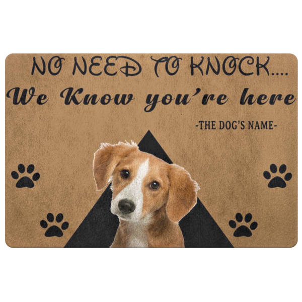No Need To Knock Customize Dog Name and Dog Picture , Pets Special Doormat For Homes Exclusive ( Best price Deal)