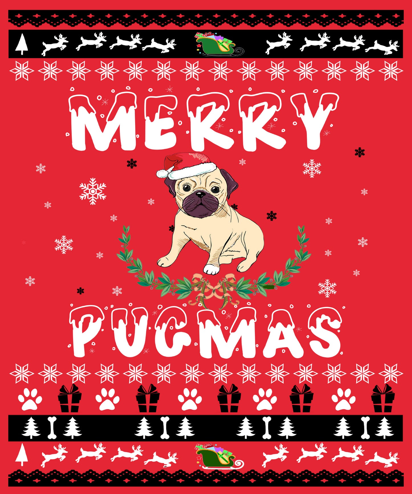 "MERRY DOGMAS". 70% Off Today Only. Christmas Design(Woman's Shirt)