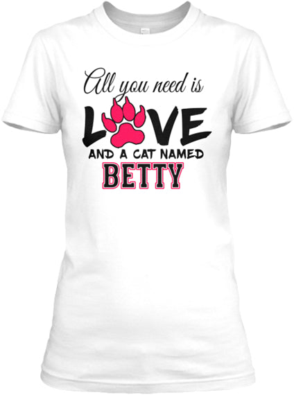 Cat - All You Need Is Love. Custom Shirt With Cats Names On Shirt (70% OFF Today) Most Moms Buy 2-4 Shirts