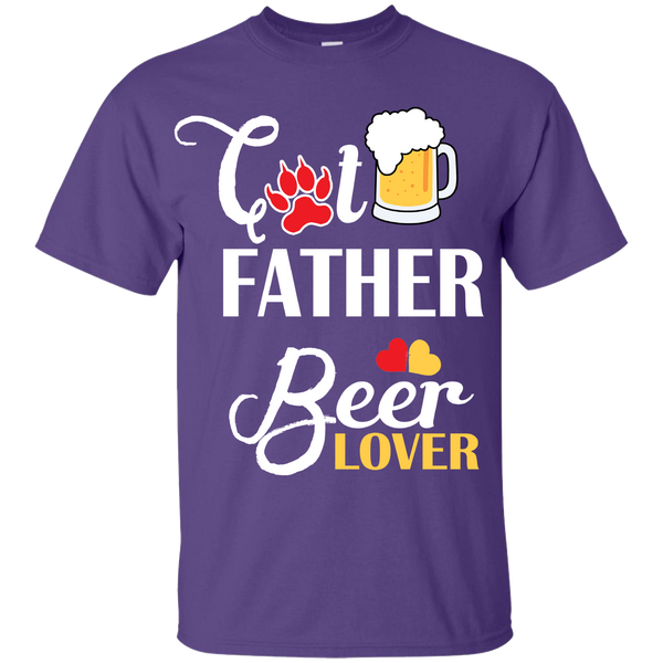 "CAT FATHER BEER LOVER" Shirt. 50% Off Today Only. . Flat Shipping.