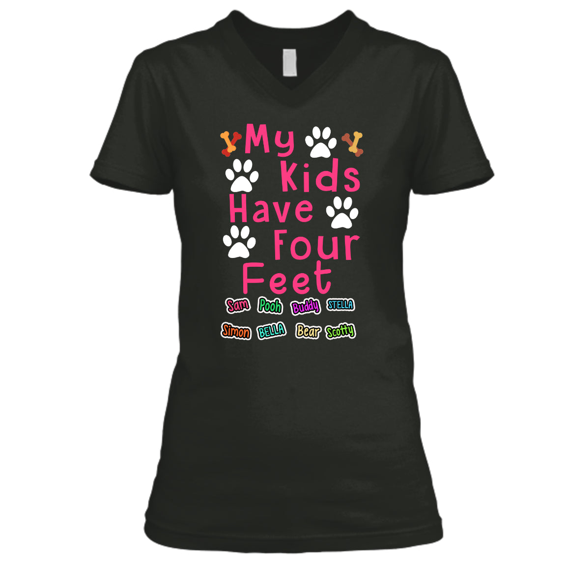 Dog - My Kids Have Four Feet - Custom Shirt