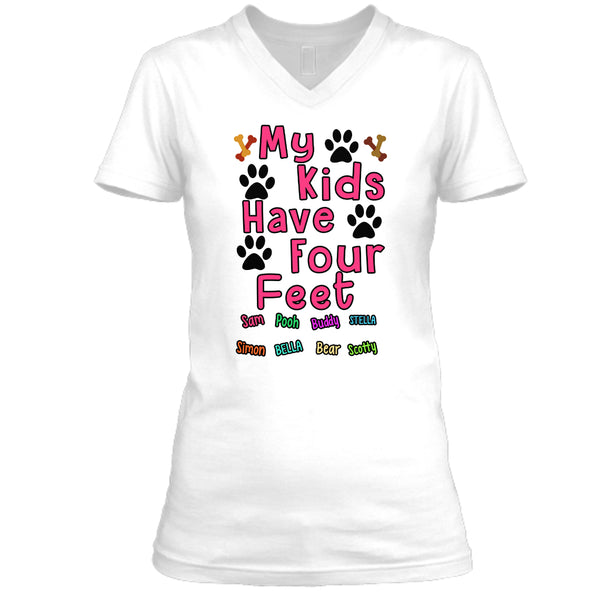 Dog - My Kids Have Four Feet - Custom Shirt