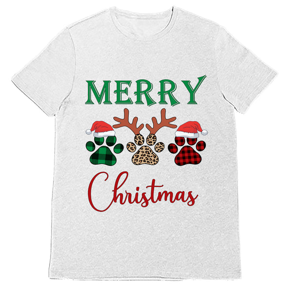 "Merry Christmas" Dog Paw