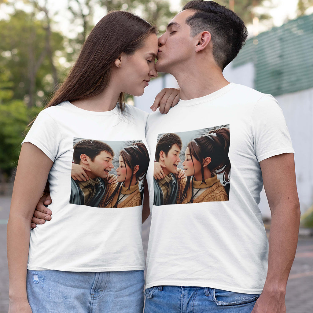 Valentine Special Couple Tshirts With Your Picture