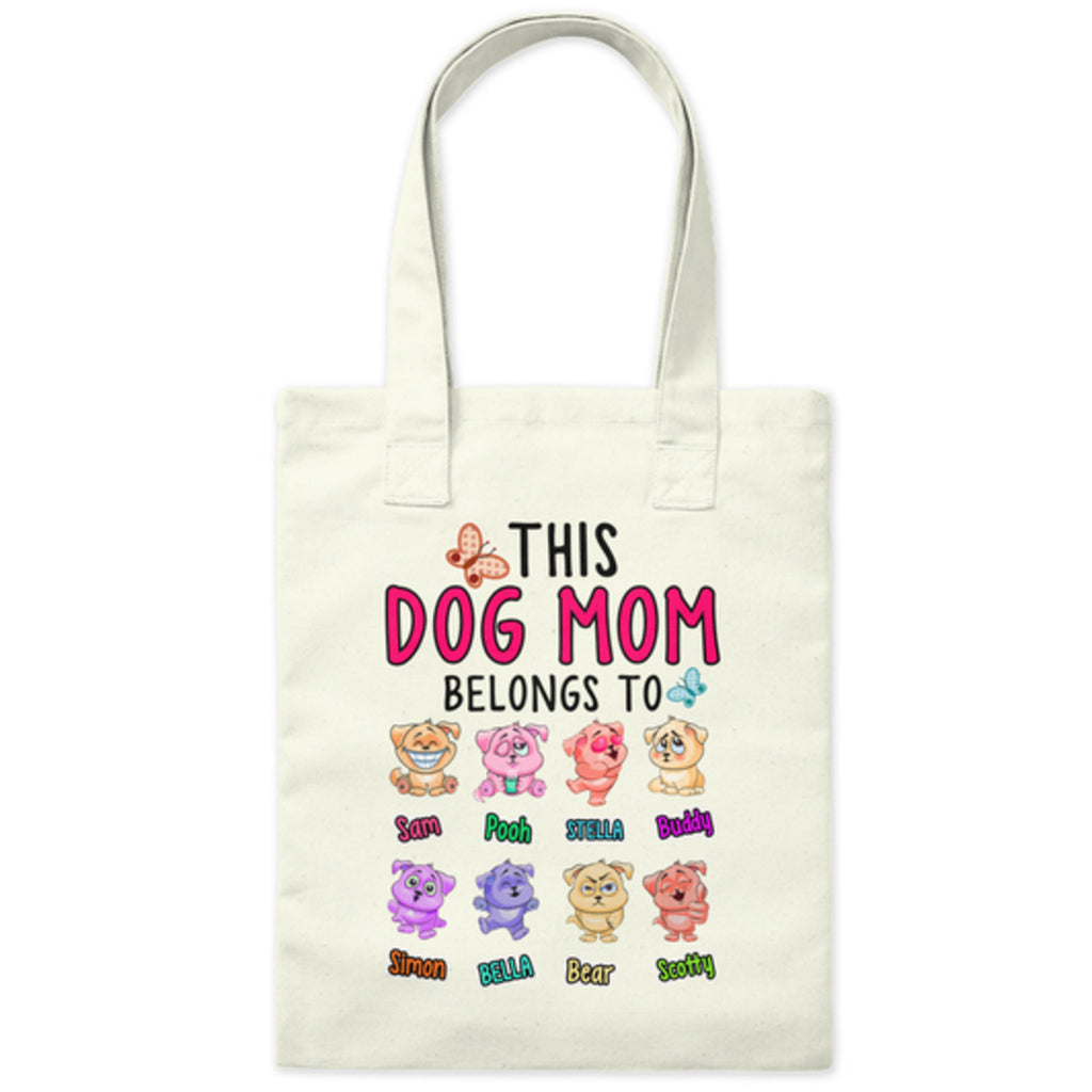"This Dog Mom Belongs To...." New Tote Bag